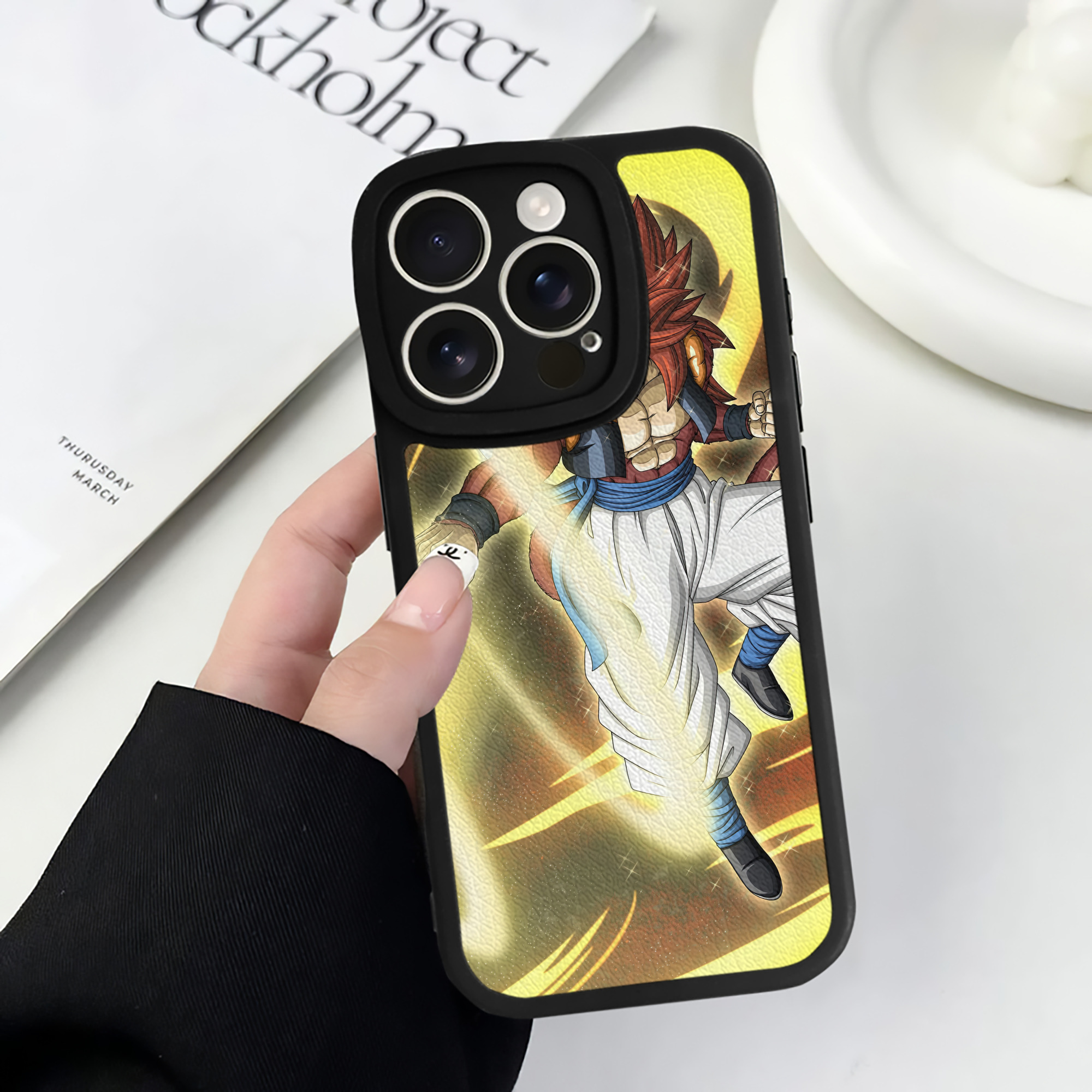 （画像用） ドラゴンボール DRAGON BALL 【iPhone 16シリーズ対応】シリコンスマホケース（レザー調） 材質：シリコン